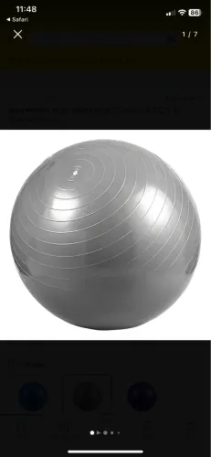 Bola de pilates cinza