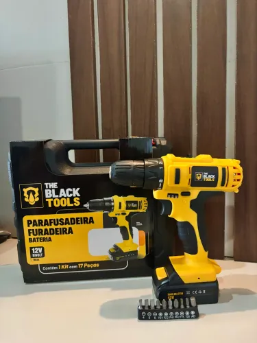 Furadeira Parafusadeira Sem Fio A Bateria Tb-12e 12v 3/8 10mm Com Maleta