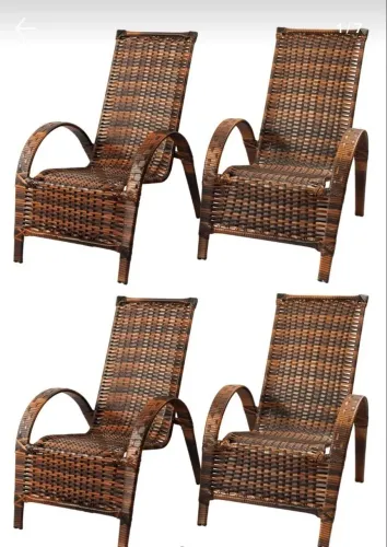 Kit 4 cadeiras poltrona Paris varanda premium.