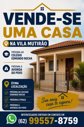 Vende-se uma casa na Vila mutirão
