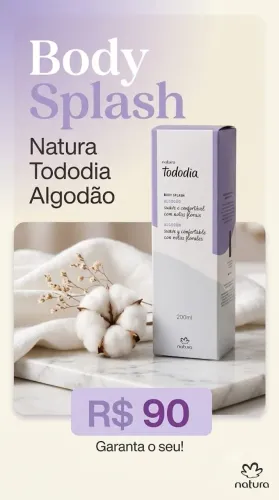 Body Splash Natura Tododia Algodão