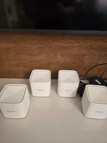 Kit Roteador Wi-Fi Mesh D-Link Covr AC1200 - 4 Unidades (Casa Toda)