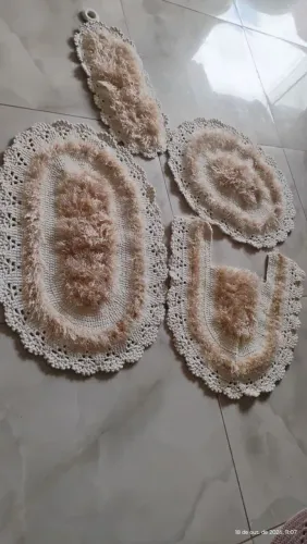 Jogo de banheiro decore luxo , fofinho de pelo