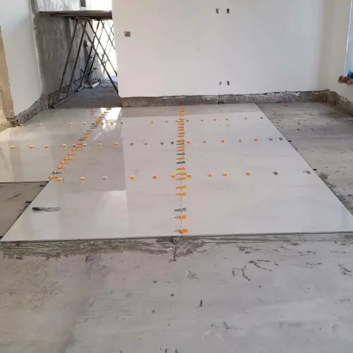 Colocação de Pisos  Porcelanato em três vezes 
