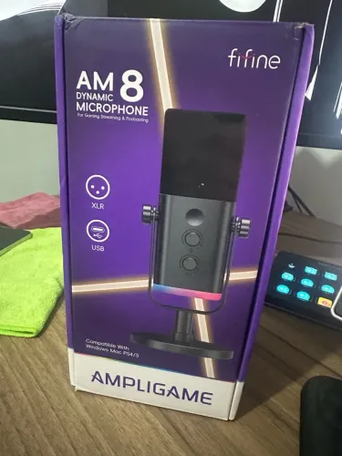 Microfone Fifine am8 preto