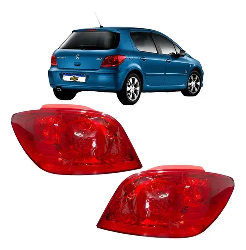 Par Lanterna Traseira Peugeot 307 2007 08 09 10 11 2012 Ambos Lados