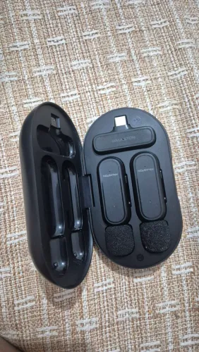 Microfone De Lapela Duplo Hmaston