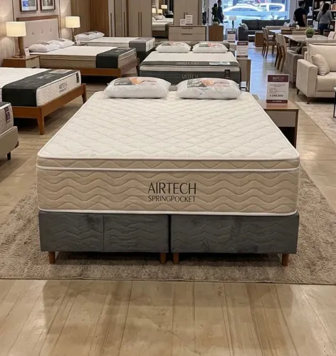 Cama Queen Ortobom linha Premium