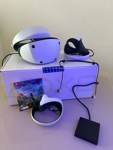 PSVR2 praticamente novo + Adaptador para PC + jogo Horizon Zero Dawn