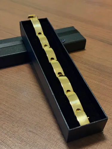 Bracelete de ouro 23.15g 18k procedência garantia eterna
