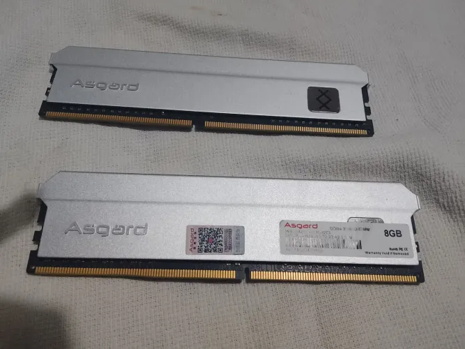 Memória ram asgard dois pente de 8gb