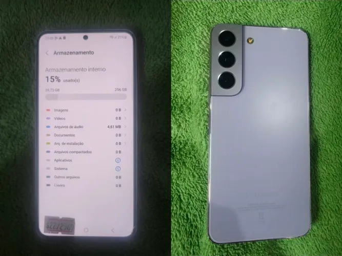 Santander s22 256gb (com defeito na tela)