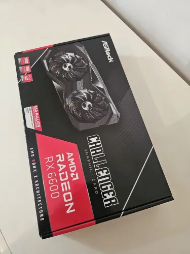 ASRock RX 6600 8GB CLD | Completa + Nota Fiscal | Excelente Estado