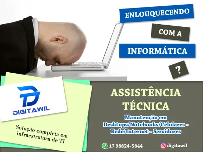 Assistência/Suporte TI - Redes - Hardware - Sistemas