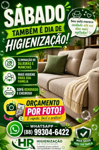 Higienização Profissional de Estofados a Domicílio