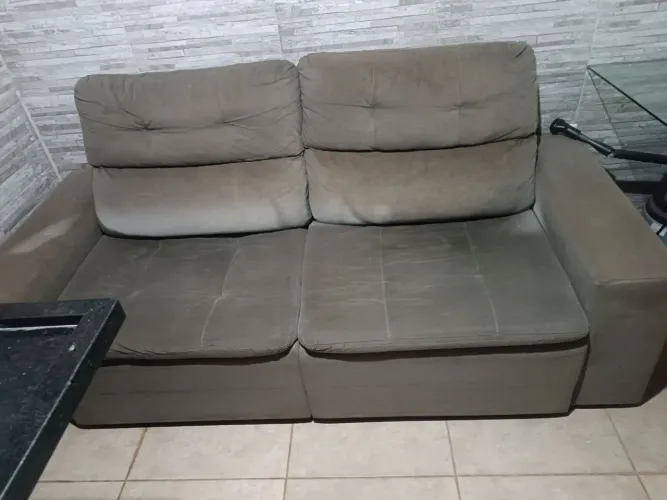Sofácama 3 lugares reclinável