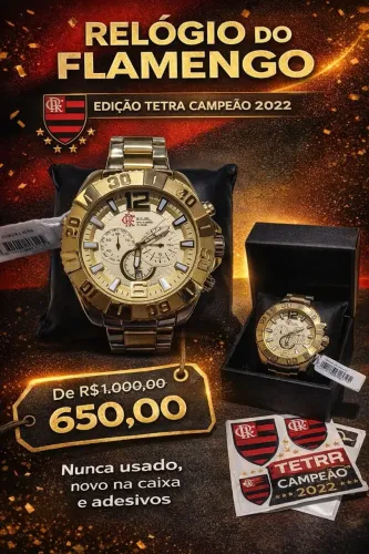 Relógio edição flamengo