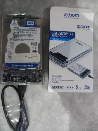HD Externo 500GB - Notebook, PC, Xbox, PS4 e Etc.
