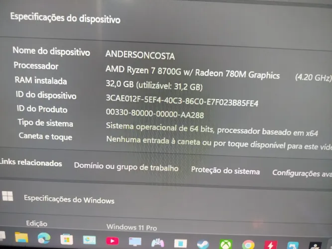 PC Gamer Ryzen 7 8700G + RTX 3050 + 32GB DDR5 + SSD 2TB - R$ 6.000 ?