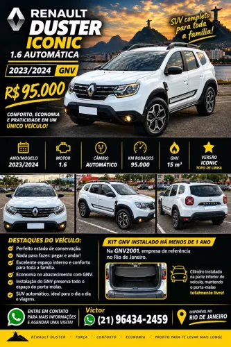 Renault Duster Iconic 1.6 16V Flex AUT 2024