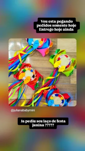 Laços festa junina chamar * por favor