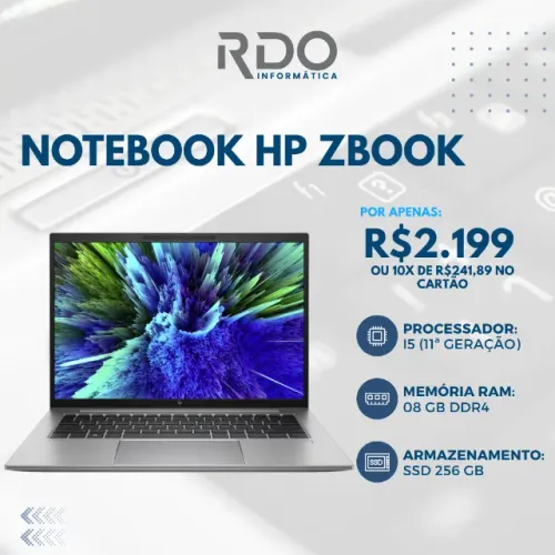 Notebook HP Intel Core i5 11th 08gb RAM DDR4 SSD 256gb