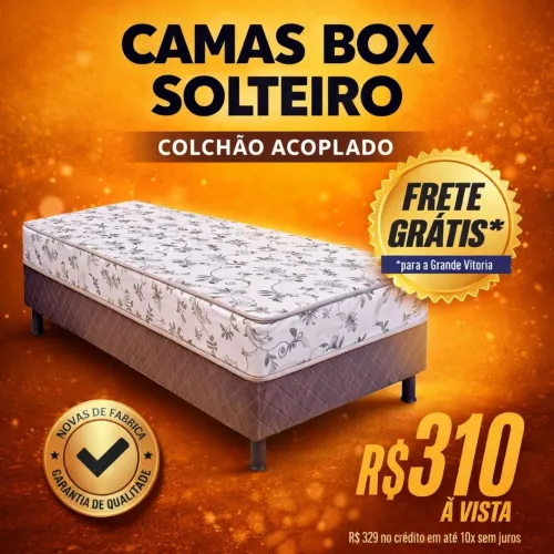 CAMA BOX SOLTEIRO NOVA
