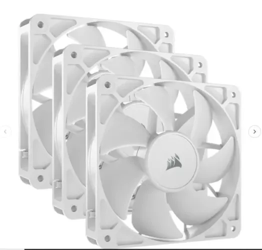 Kit Ventoinhas Corsair RS120, 3x120mm, Branco novo garantia
