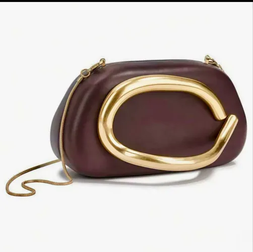 Bolsa Clutch Luxo Marrom