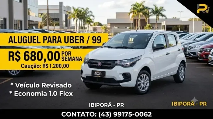 Locação de Veiculo para App Uber - 99