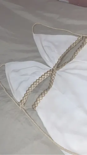 Vestido Longo Branco com Amarração