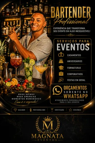 Bartender/ barman para eventos 