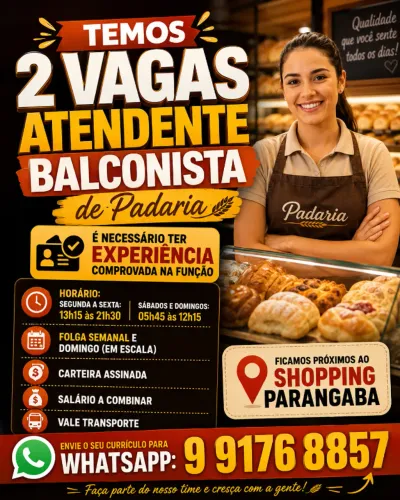 Vaga - Atendente Balconista