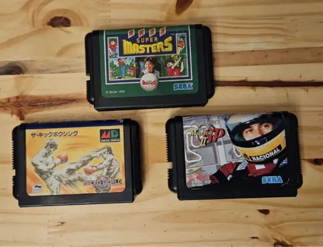 Lote de Cartuchos Originais Japoneses Mega Drive