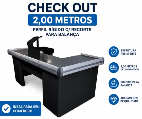 Balcao para mercado de 2m