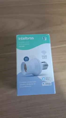 Soquete Smart WI-FI Intelbras EWS 400 adaptador de Lâmapda Inteligente  WI-FI Intelbras