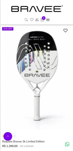 Raquete Beach Tennis Nova
