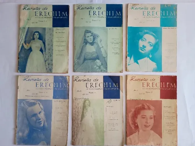 Revista de Erechim - Lote com 6 raras revistas da década de 1950