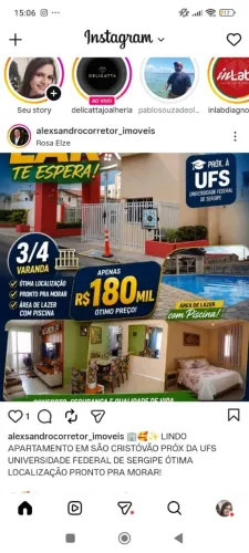 APARTAMENTO EM SÃO CRISTÓVÃO PRÓX DA UFS 