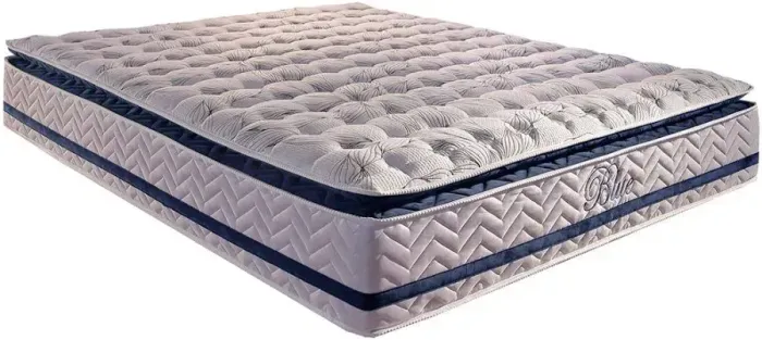 Colchão Azul Casal Ortopédico Anjos Disponível A Pronta Entrega