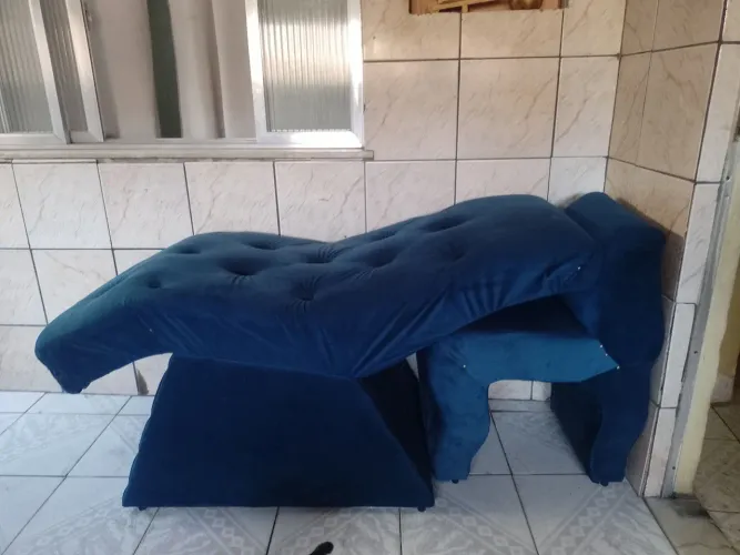 MACA E CADEIRA ESTOFADA VELUDO
