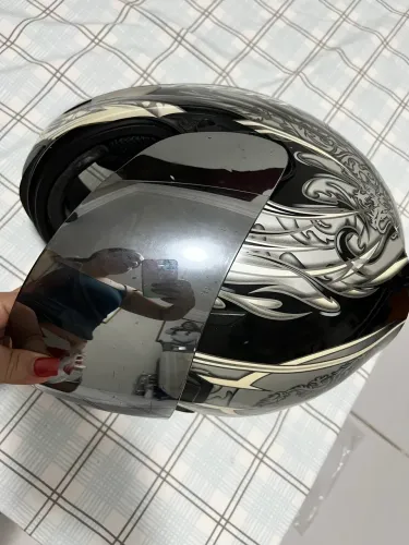 Capacete ls2 viseira espelhada