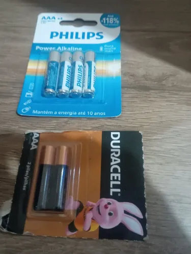 Vendo pilhas palito de zinco Philips e alcalina duracell