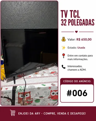Tv 32 polegadas (tcl)