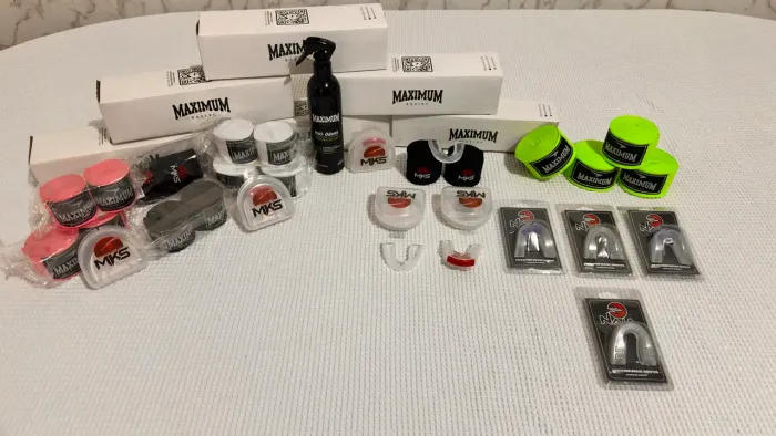 Protetor bucal, Bandagem, Higienizador etc?