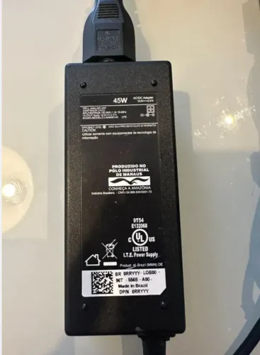 Fonte Notebook Para Dell 45w 19.5v 2.31a Plug 4.5mm X 3.0mm