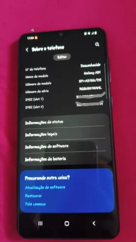 Samsung Galaxy A31 128GB- Excelente estado e barato .