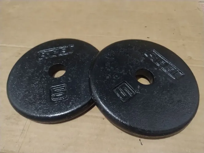 Par de Anilhas de Ferro 5kg (10kg no total)