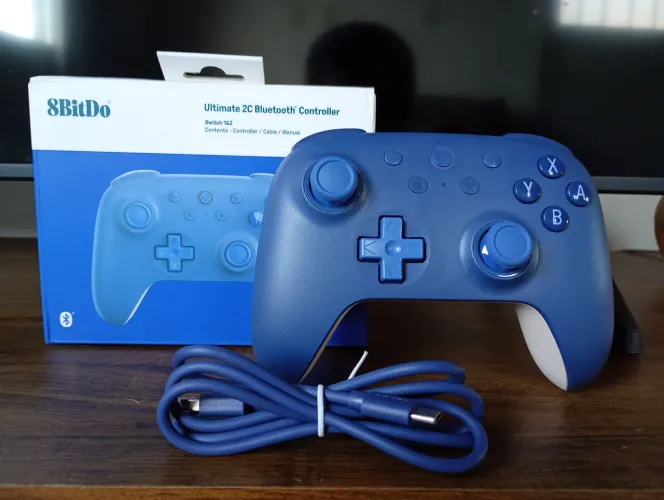 Controle 8bitdo Ultimate 2c Bluetooth P/ PC, Switch 1&2 Azul