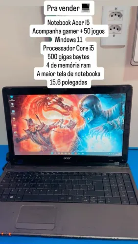Acer Core i5+ Jogos Variados